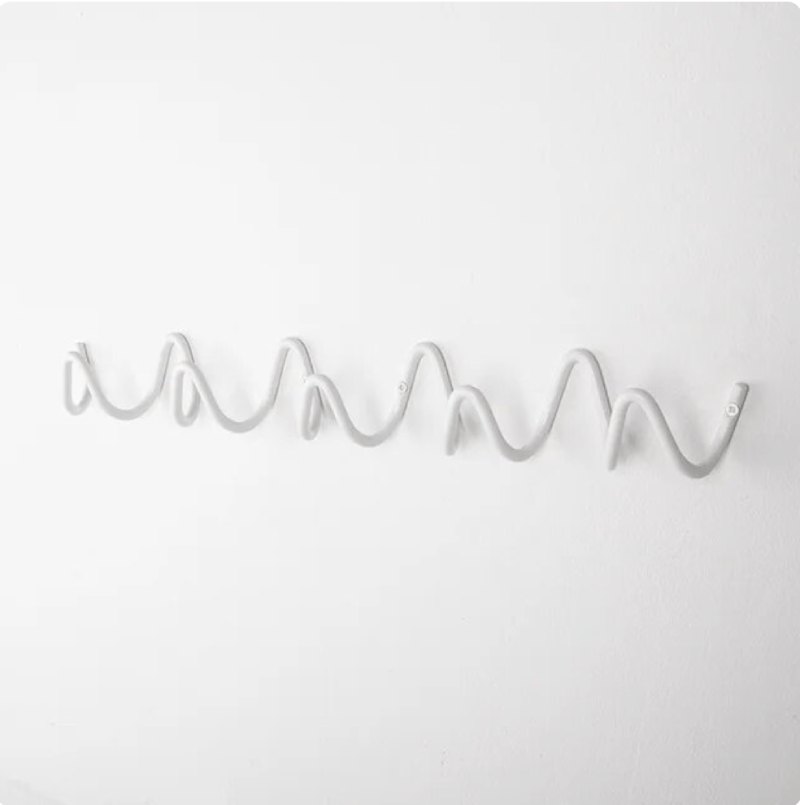 Lisslune | LineaForm Elegant Metal Wall Hook – Minimalist Matte Black or White