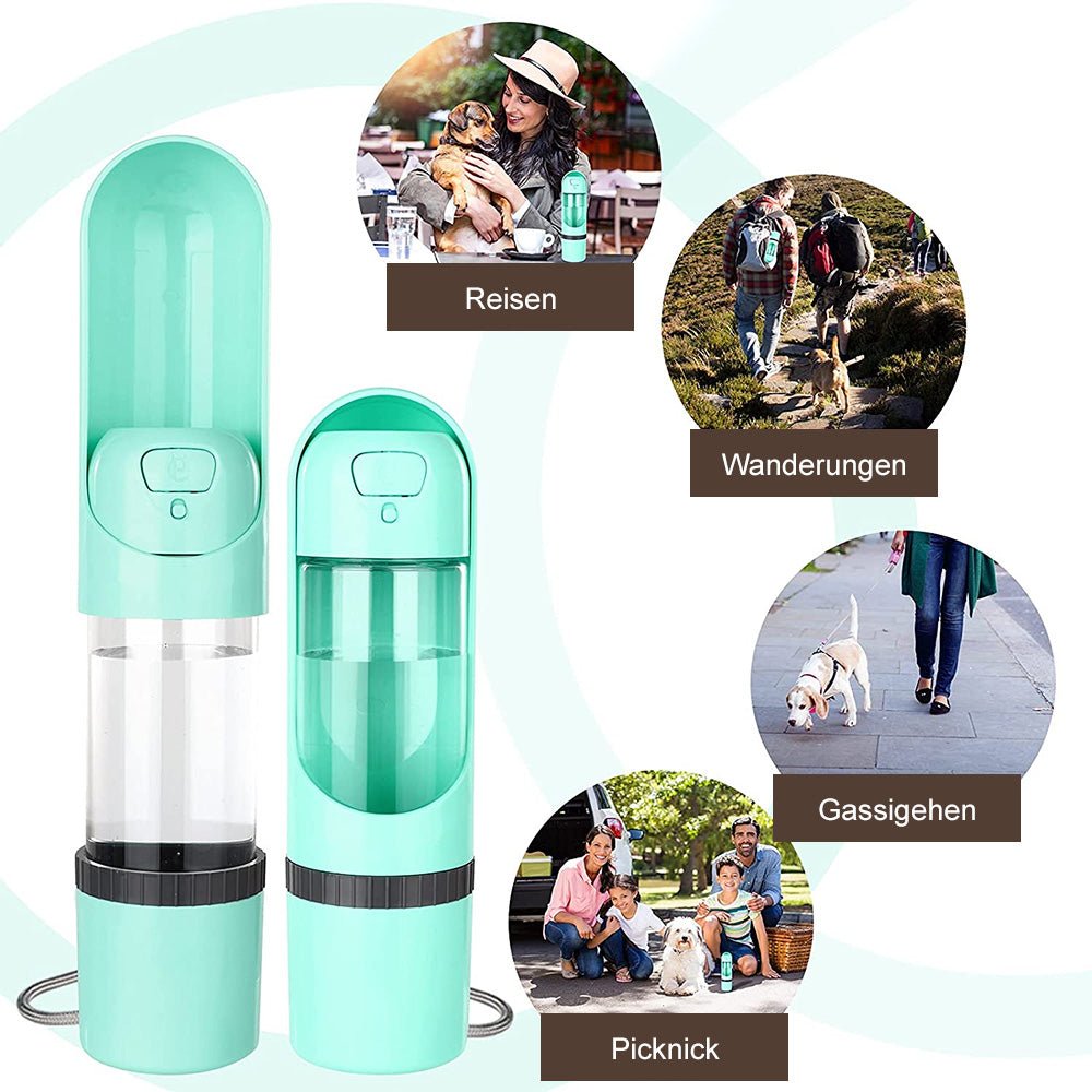 Lisslune | Pawbuddy 2-in-1 Dog Travel Mug – Portable Water Bottle and Food Bowl – BPA-Free, Leakproof, Ideal for Walks and Travel