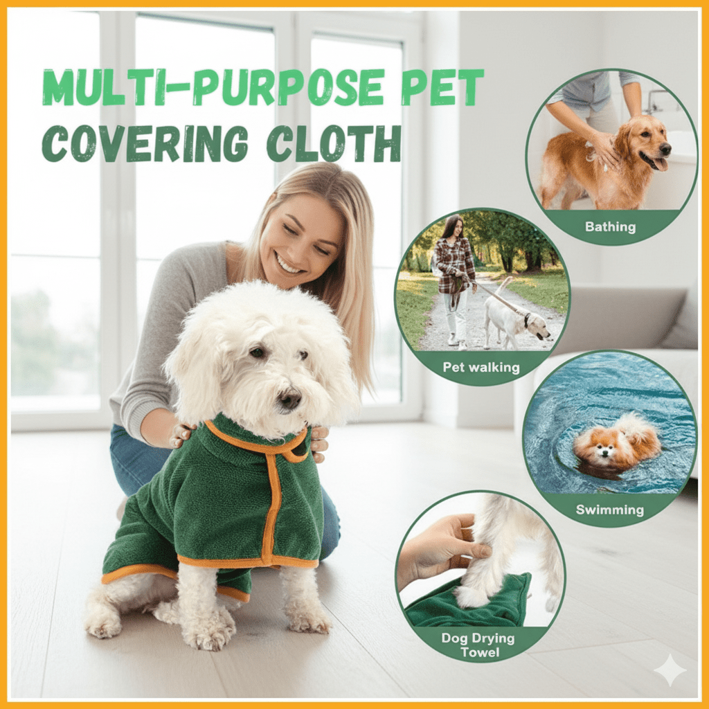 Lisslune | PAWFLECT – Super Absorbent Dog Coat for Quick Drying and Comfort
