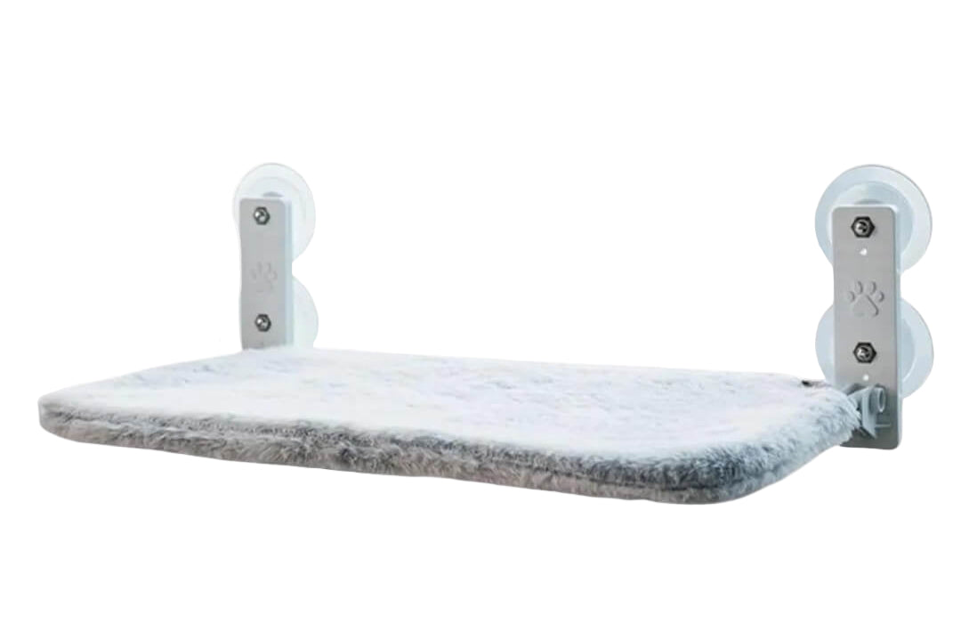 Lisslune | PAWPERCH – Foldable Cat Hammock with Wall-Friendly Mount | No-Drill Window Seat