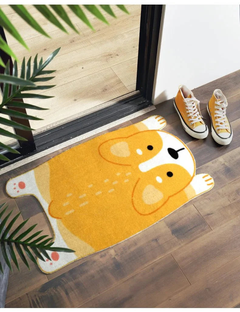 Lisslune | Pawprints Animal Mat – Cute Non-Slip Floor Mat for Cozy, Safe Living Spaces with Easy-Care Design