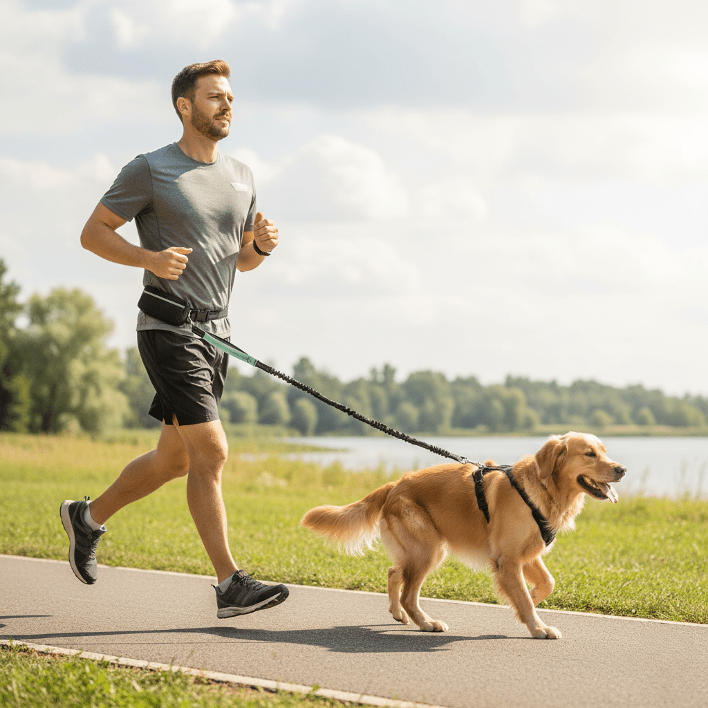 Lisslune | PAWRUNNER Freedom Leash – Hands-Free Dog Leash with Padded Handles