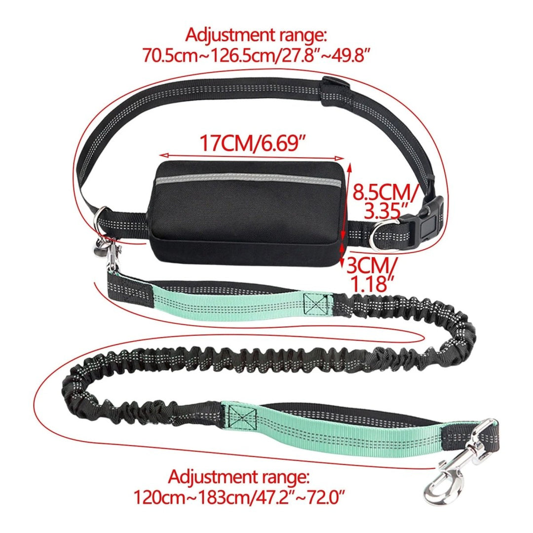 Lisslune | PAWRUNNER Freedom Leash – Hands-Free Dog Leash with Padded Handles