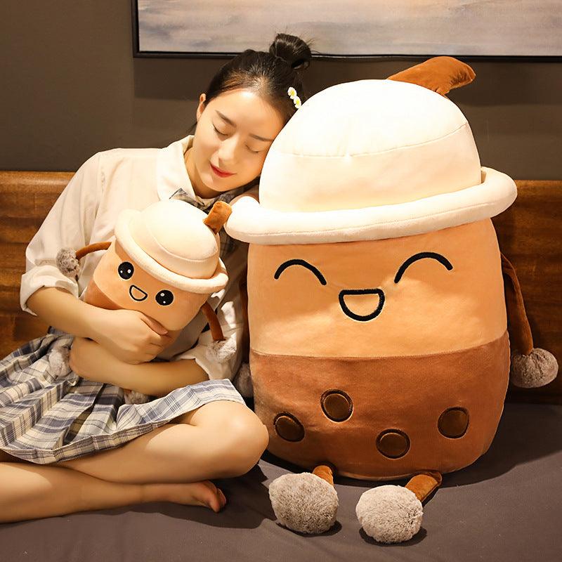 Lisslune | Shady Pearl Milk Tea Plush Pillow - Exclusive Deluxe Edition