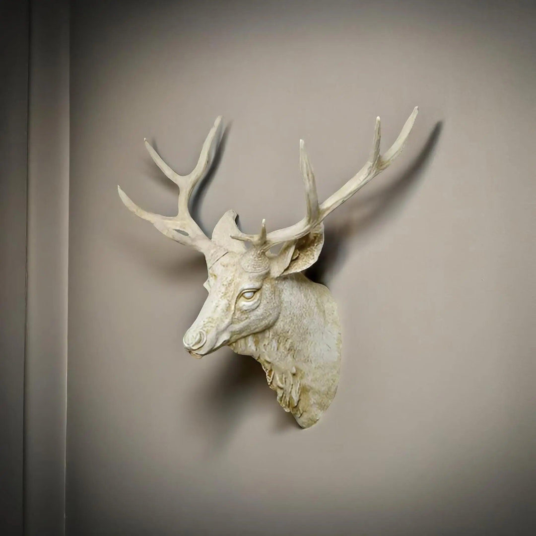 Lisslune | MysticHorn™ | Majestic Deer Head Wall Decor | Rustic Antler Design for Cabin & Lodge Home Decor