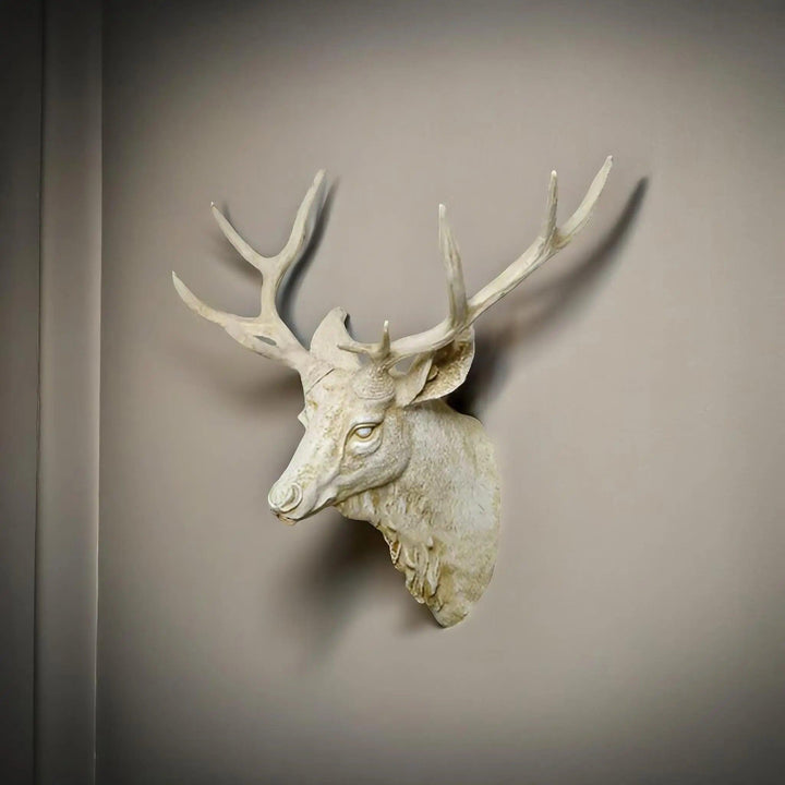 Lisslune | MysticHorn™ | Majestic Deer Head Wall Decor | Rustic Antler Design for Cabin & Lodge Home Decor