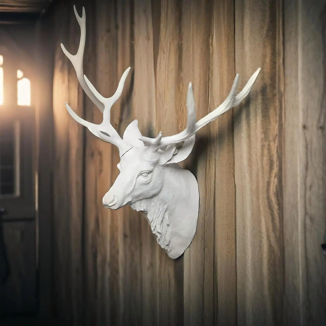 Lisslune | MysticHorn™ | Majestic Deer Head Wall Decor | Rustic Antler Design for Cabin & Lodge Home Decor