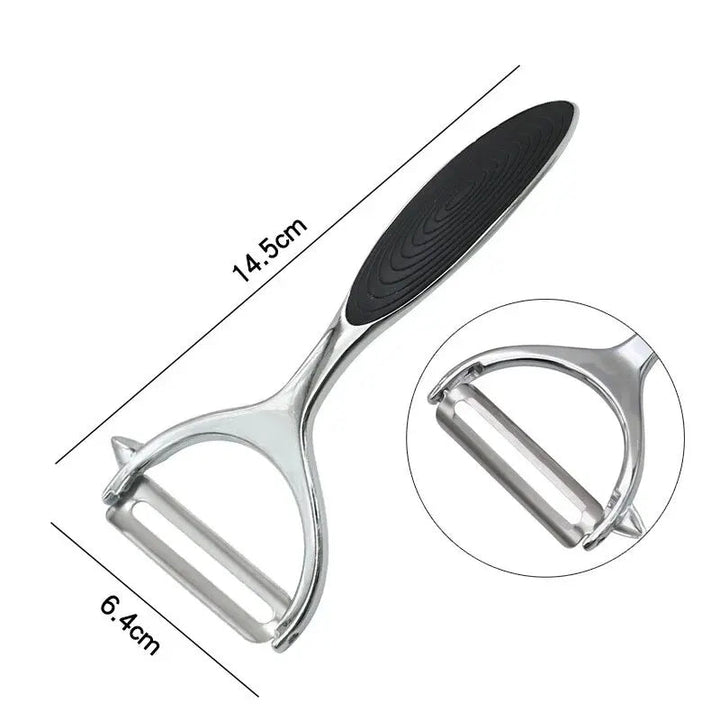 Lisslune | PeelMate Pro – Comfortable, Non-Slip Stainless Steel Peeler for Effortless Prep