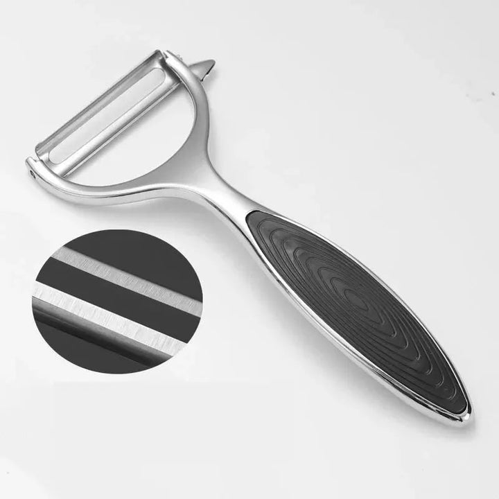 Lisslune | PeelMate Pro – Comfortable, Non-Slip Stainless Steel Peeler for Effortless Prep