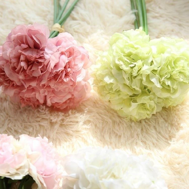 Lisslune | Elegant Peony Silk Flower Bundle - Set of 5 Heads