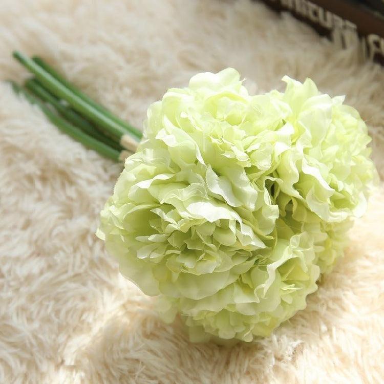 Lisslune | Elegant Peony Silk Flower Bundle - Set of 5 Heads