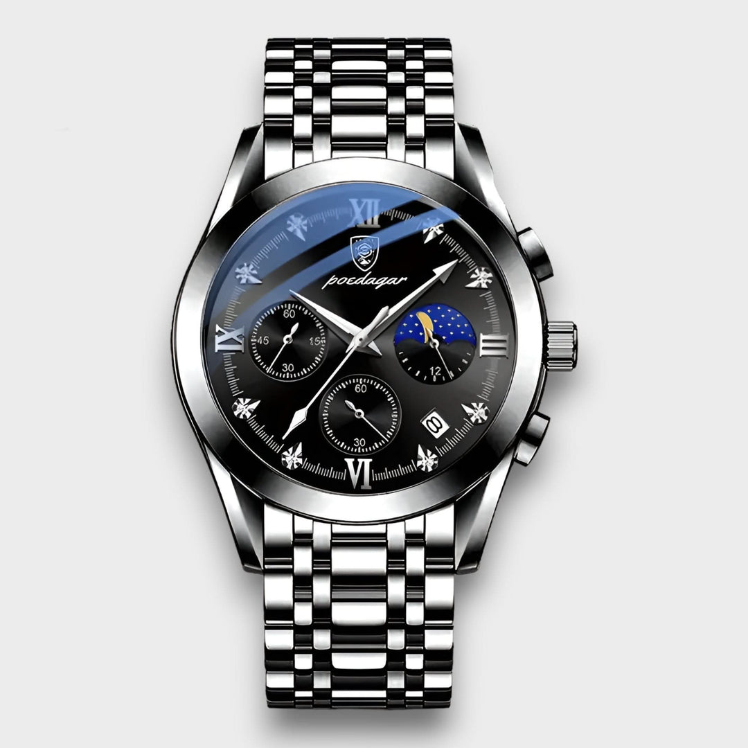 Lisslune | Men’s Stainless Steel Swiss Quartz Watch