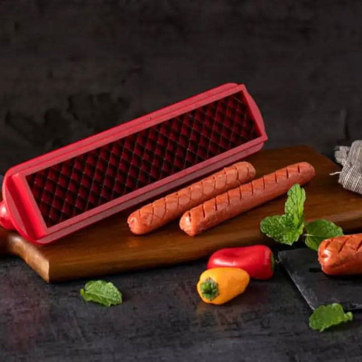 Lisslune | Hot Dog Slicer – Criss-Cross Slots for Even Cooking