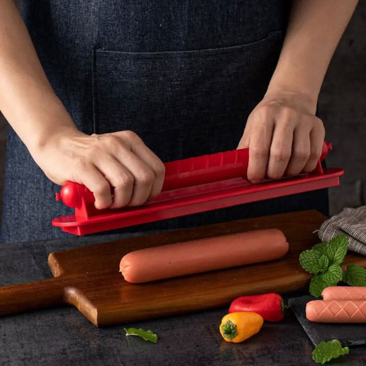 Lisslune | Hot Dog Slicer – Criss-Cross Slots for Even Cooking