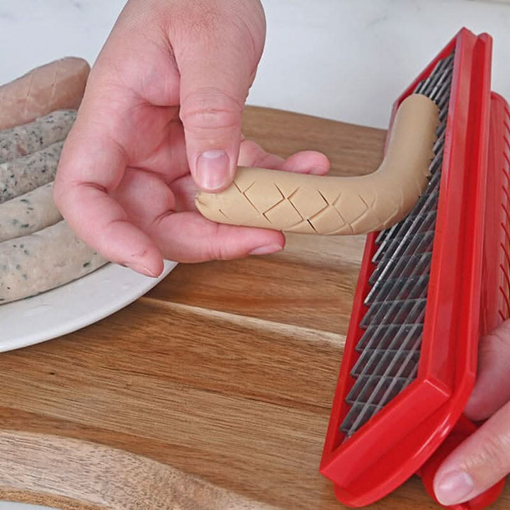 Lisslune | Hot Dog Slicer – Criss-Cross Slots for Even Cooking
