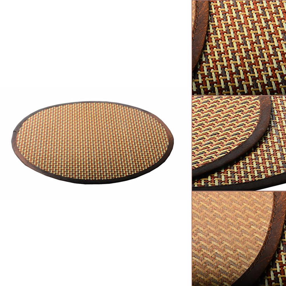 Lisslune | Pet Comfort Oasis: Round Rattan Cooling Cushions for Summer Relief