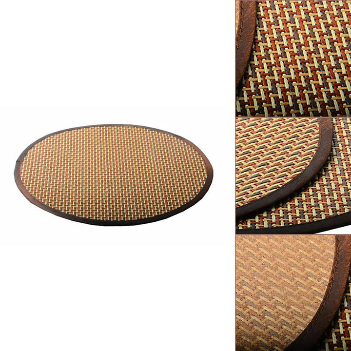 Lisslune | Pet Comfort Oasis: Round Rattan Cooling Cushions for Summer Relief