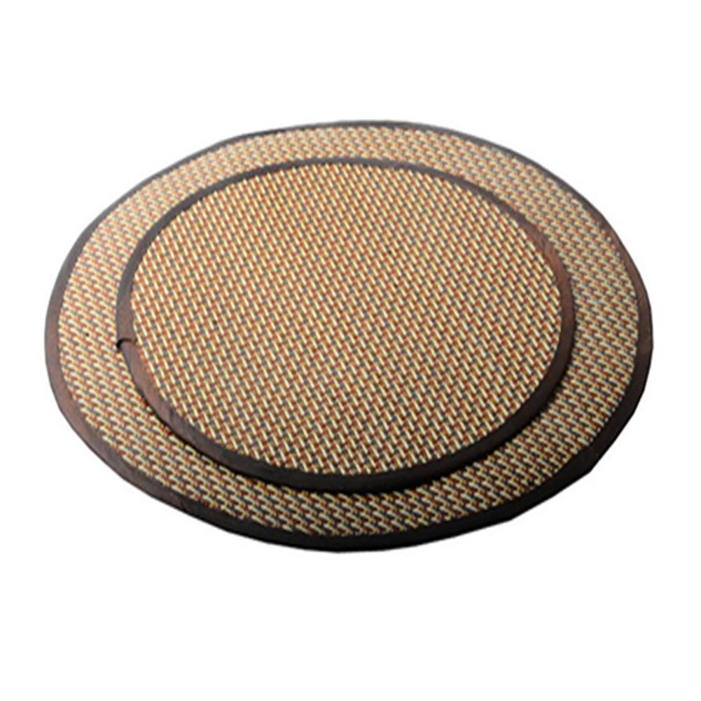 Lisslune | Pet Comfort Oasis: Round Rattan Cooling Cushions for Summer Relief
