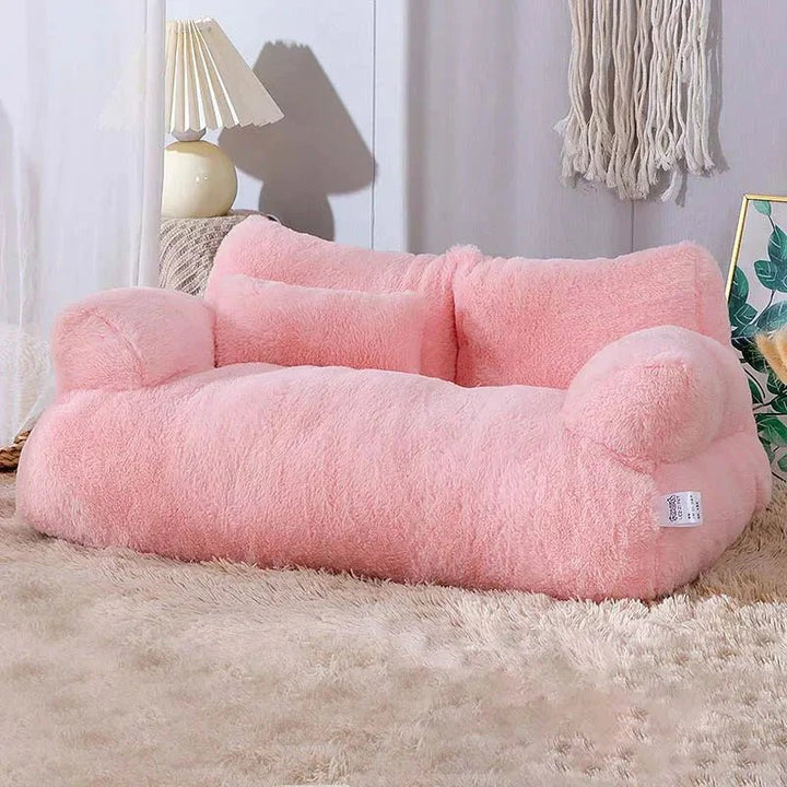 Lisslune | CozyCloud Bolster – Calming Pet Bed with Washable Cover for Dogs and Cats