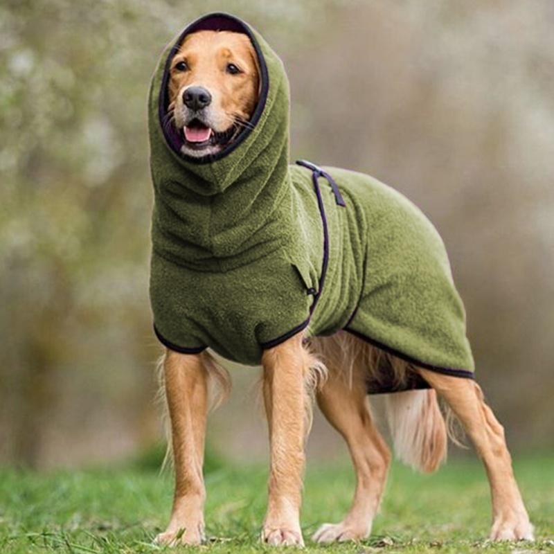 Lisslune | CozyPaws - Fleece dog jacket with hood for warmth and comfort