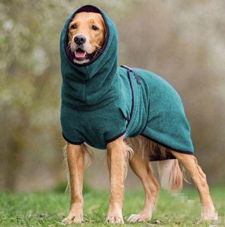 Lisslune | CozyPaws - Fleece dog jacket with hood for warmth and comfort