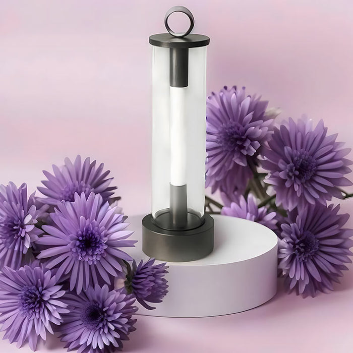 Lisslune | LumiTube - Modern clear glass table lamp