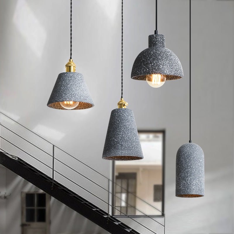 Lisslune | UrbanLume – Modern Cement Hanging Lamp