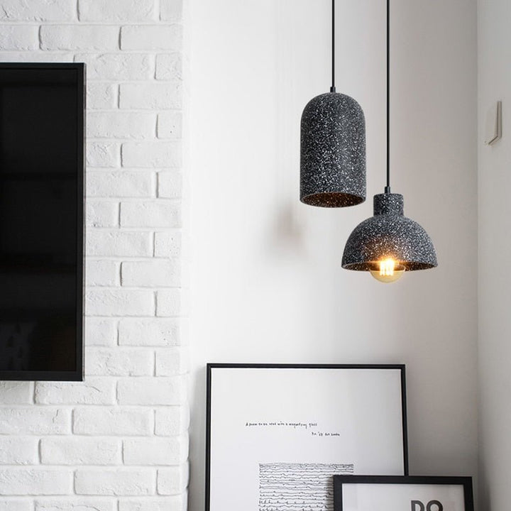 Lisslune | UrbanLume – Modern Cement Hanging Lamp