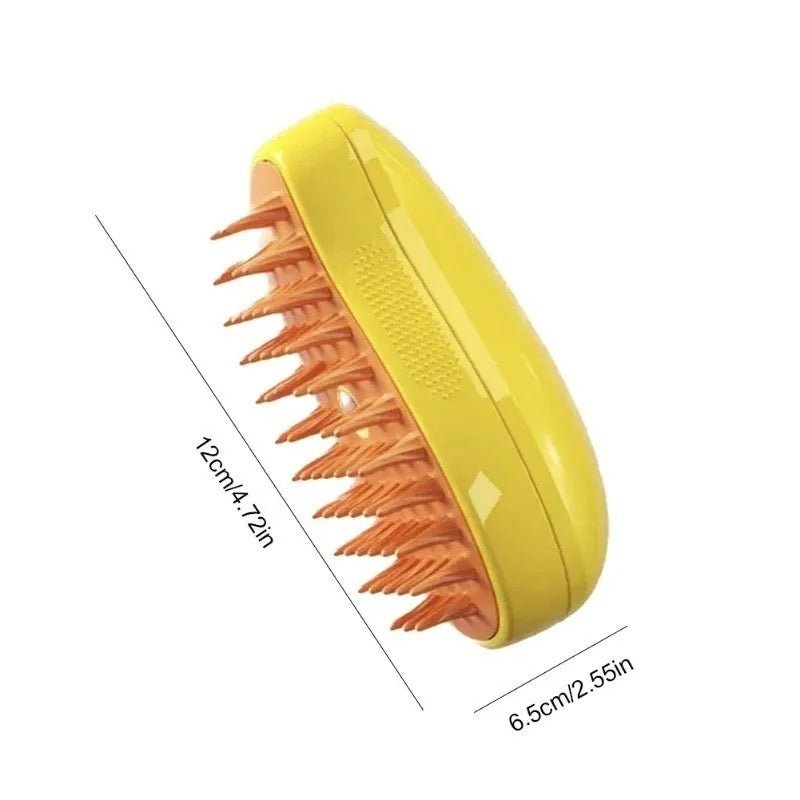 Lisslune | Petsteam – Gentle Steam Brush for Dogs and Cats with Built-In Hair Removal
