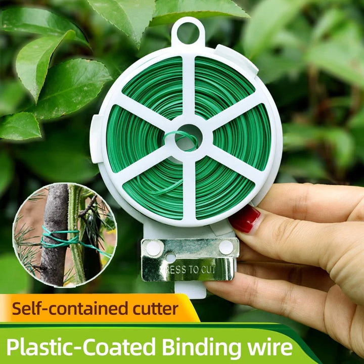 Lisslune | Garden Wire Twist Band – 50m Roll for Plants and Gardening