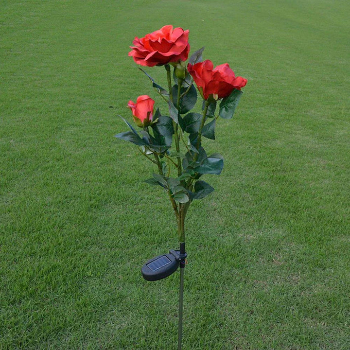 Lisslune | Solar-powered rose lights – garden stakes with solar panel for decorative lighting
