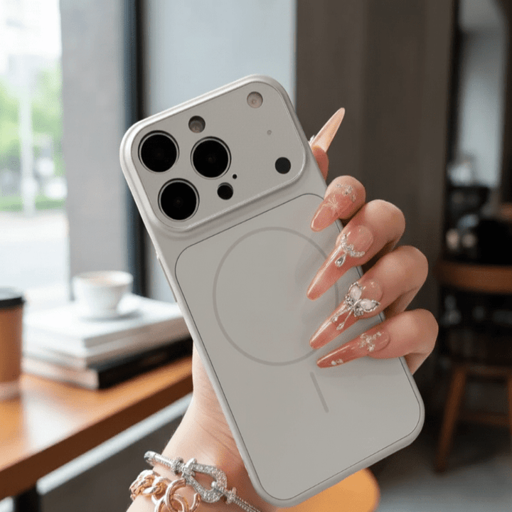 Lisslune | PHANTOMSHELL – Slim Frosted Glass MagSafe Case for iPhone
