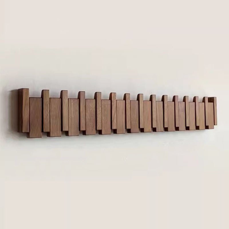 Lisslune | WOODSONATA – Handmade Wooden Wall Coat Rack in Piano Style