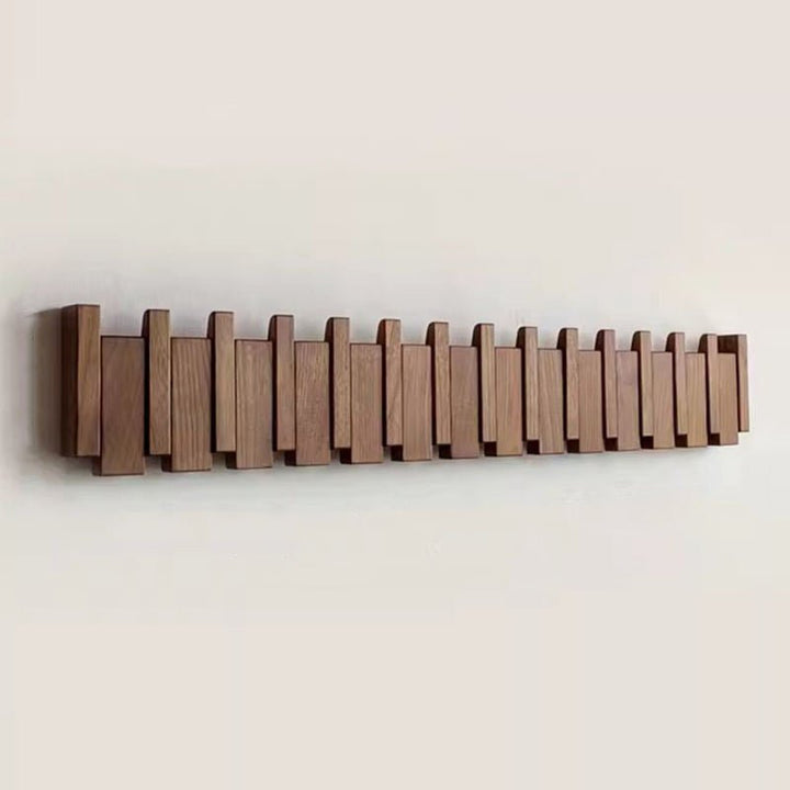 Lisslune | WOODSONATA – Handmade Wooden Wall Coat Rack in Piano Style
