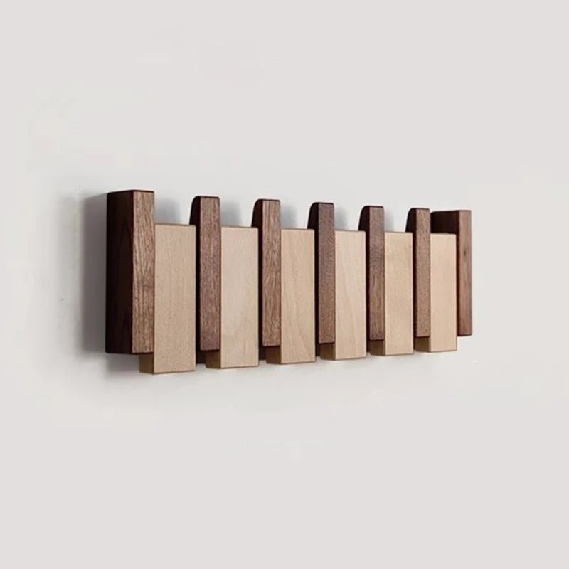 Lisslune | WOODSONATA – Handmade Wooden Wall Coat Rack in Piano Style