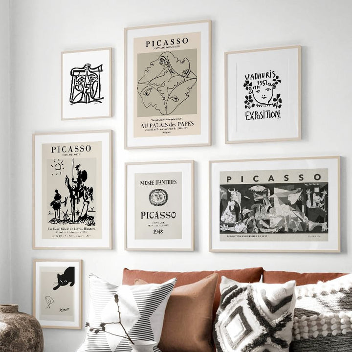 Rynx | Picasso Outline Sketch Canvas Poster