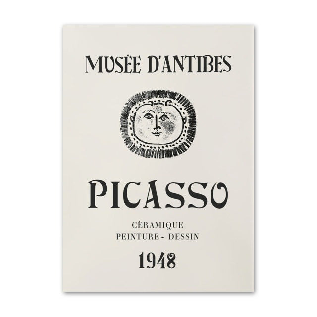Rynx | Picasso Outline Sketch Canvas Poster