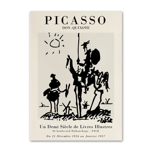 Rynx | Picasso Outline Sketch Canvas Poster