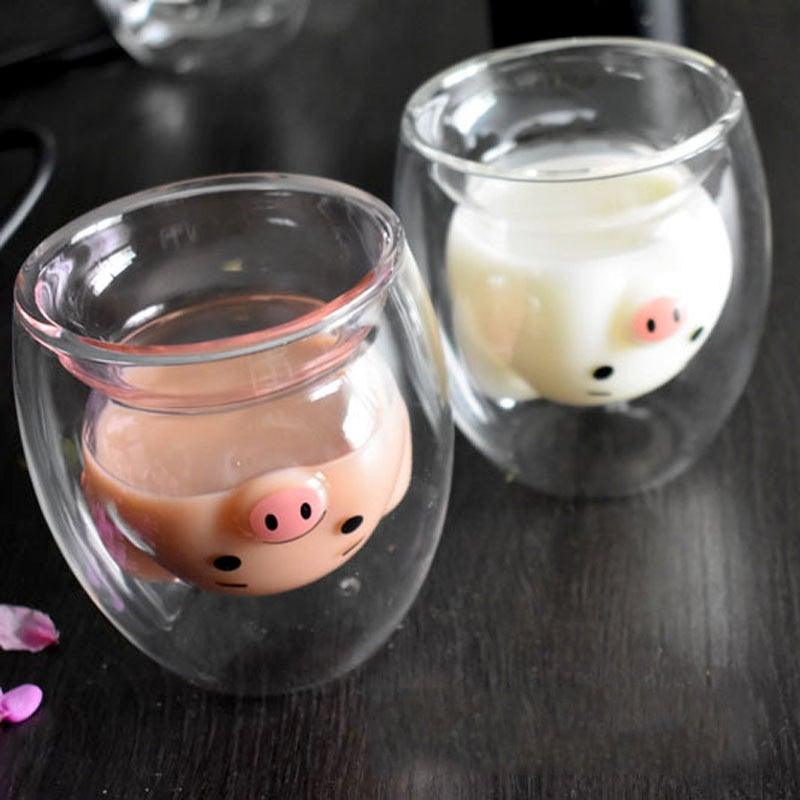 Lisslune | Piggy Glass - Heat-resistant Glass