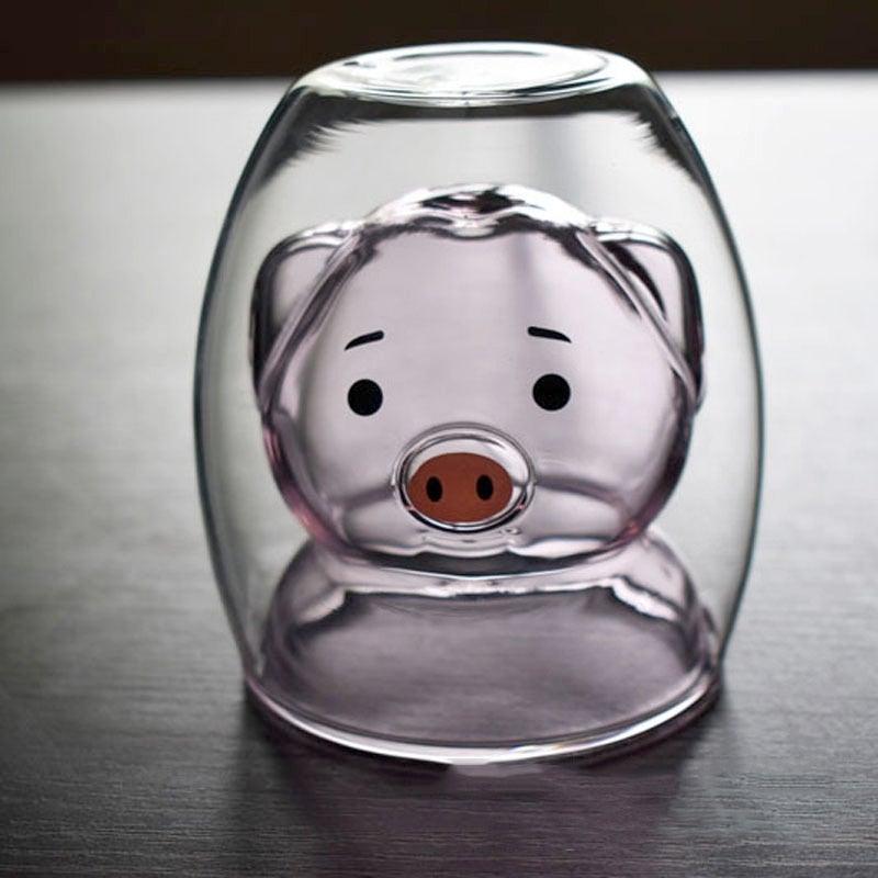 Lisslune | Piggy Glass - Heat-resistant Glass