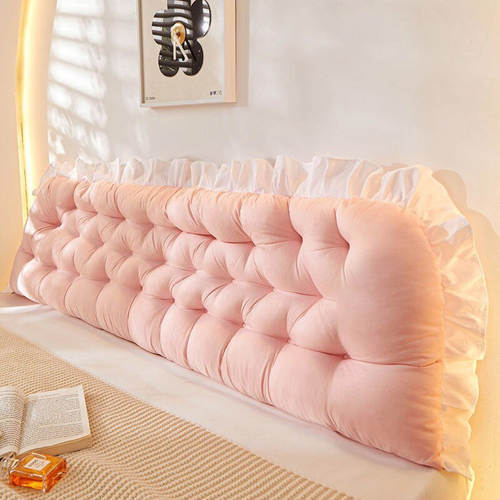 Lisslune | Pink Tatami Pillow Headboard - Bed Sleeping Neck Body Pillow, Large Back Support Pillow for Bedroom Decor