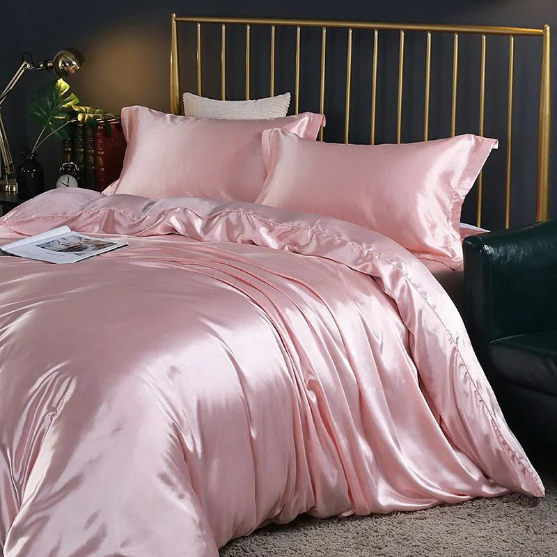 Lisslune | Elegant Satin Silk Bedding Set - Luxurious Comfort for Every Night
