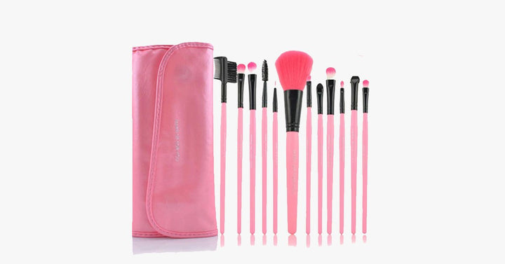Lisslune | 12-piece Pink Glory Brush Set