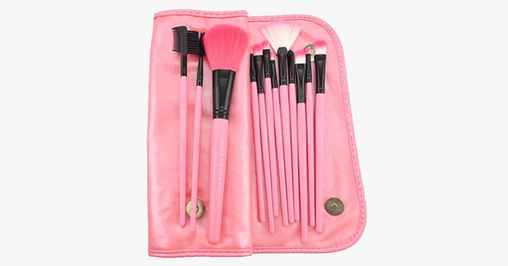 Lisslune | 12-piece Pink Glory Brush Set