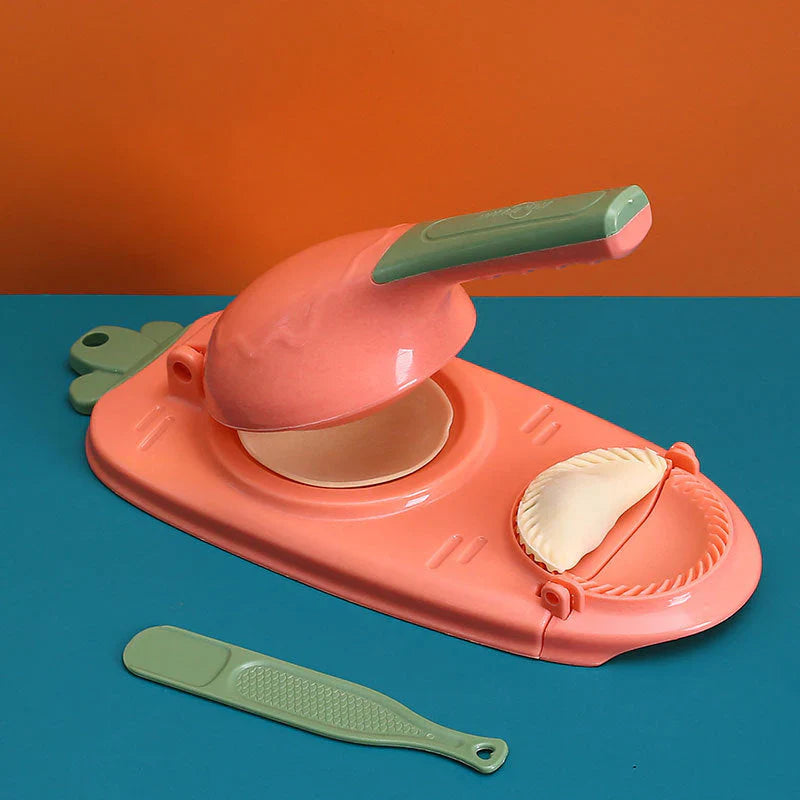 Lisslune | Dumpling mold with lever mechanism for quick and even dough pockets