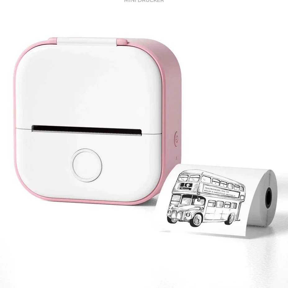 Lisslune | Mini Wireless Pocket Printer – Portable Bluetooth Thermal Printer for Photos, Labels & Notes