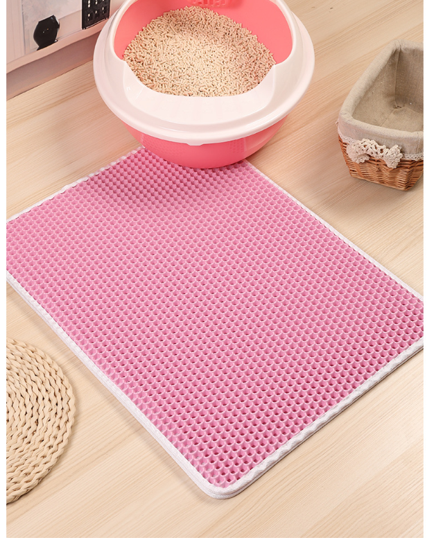 Lisslune | Cat Litter Mat with Double-Layer Trap and Non-Slip Base – PawGuard