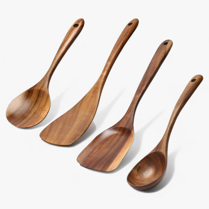 Lisslune | EcoWood – Premium Wood Kitchen Utensils Set