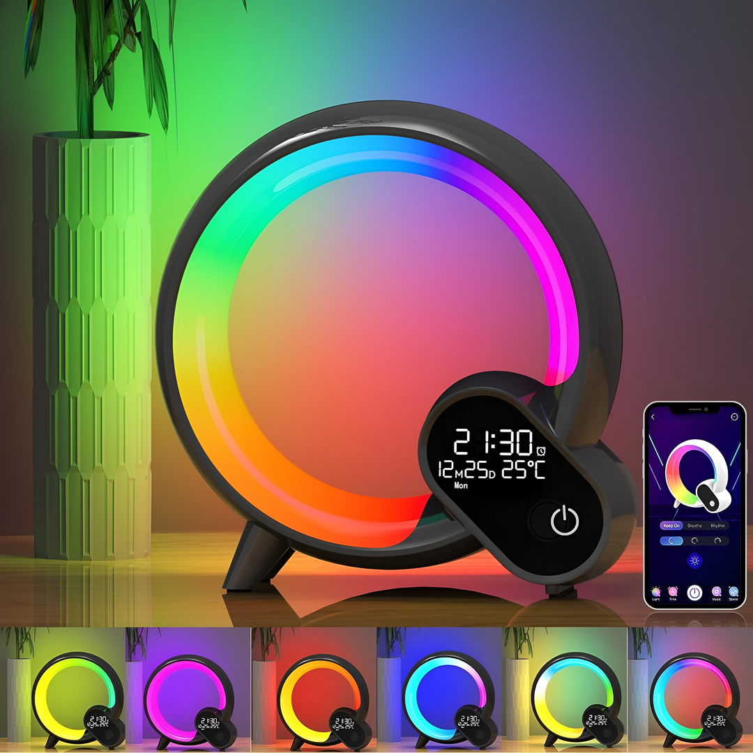 Lisslune | 3-in-1 Bluetooth Speaker and Alarm Clock Lamp - Lit Lamp Good Gifts for New Home
