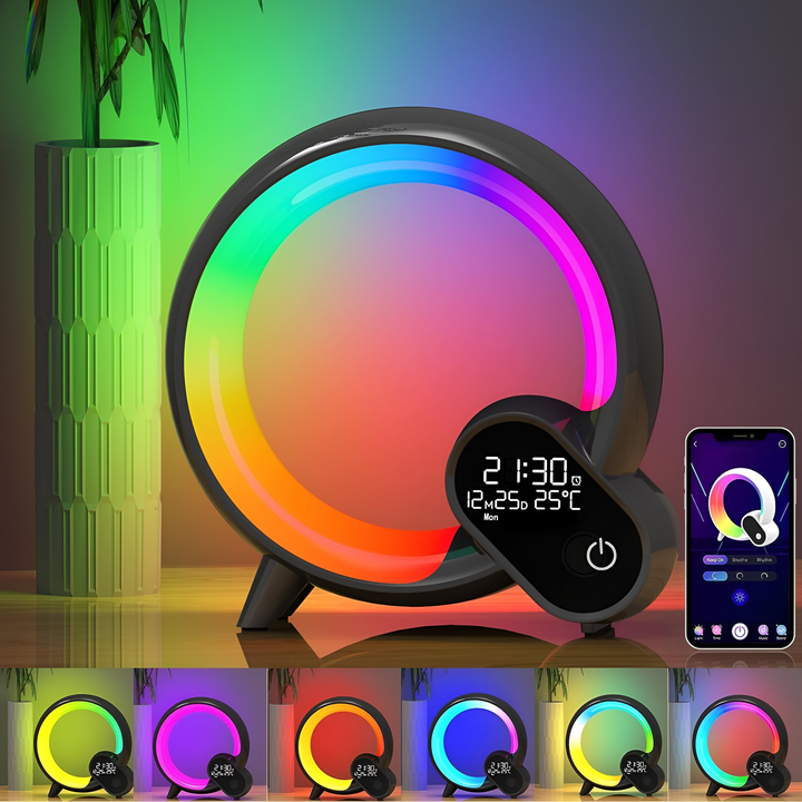 Lisslune | 3-in-1 Bluetooth Speaker and Alarm Clock Lamp - Lit Lamp Good Gifts for New Home